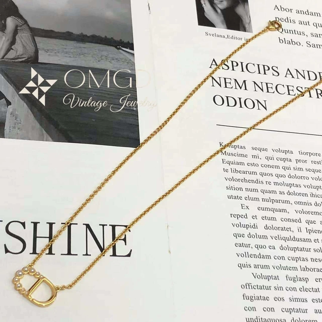 OMGD 铜合金合成锆石项链 【D9081】百搭轻奢时尚项链-45cm