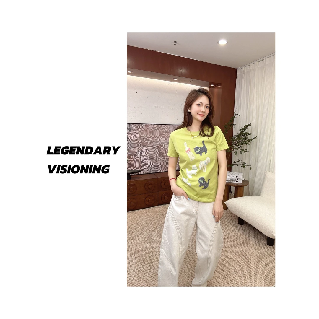 【LEGENDARY】"Me兔"设计师韩版卡通动物休闲慵懒减龄短袖MM0089DX