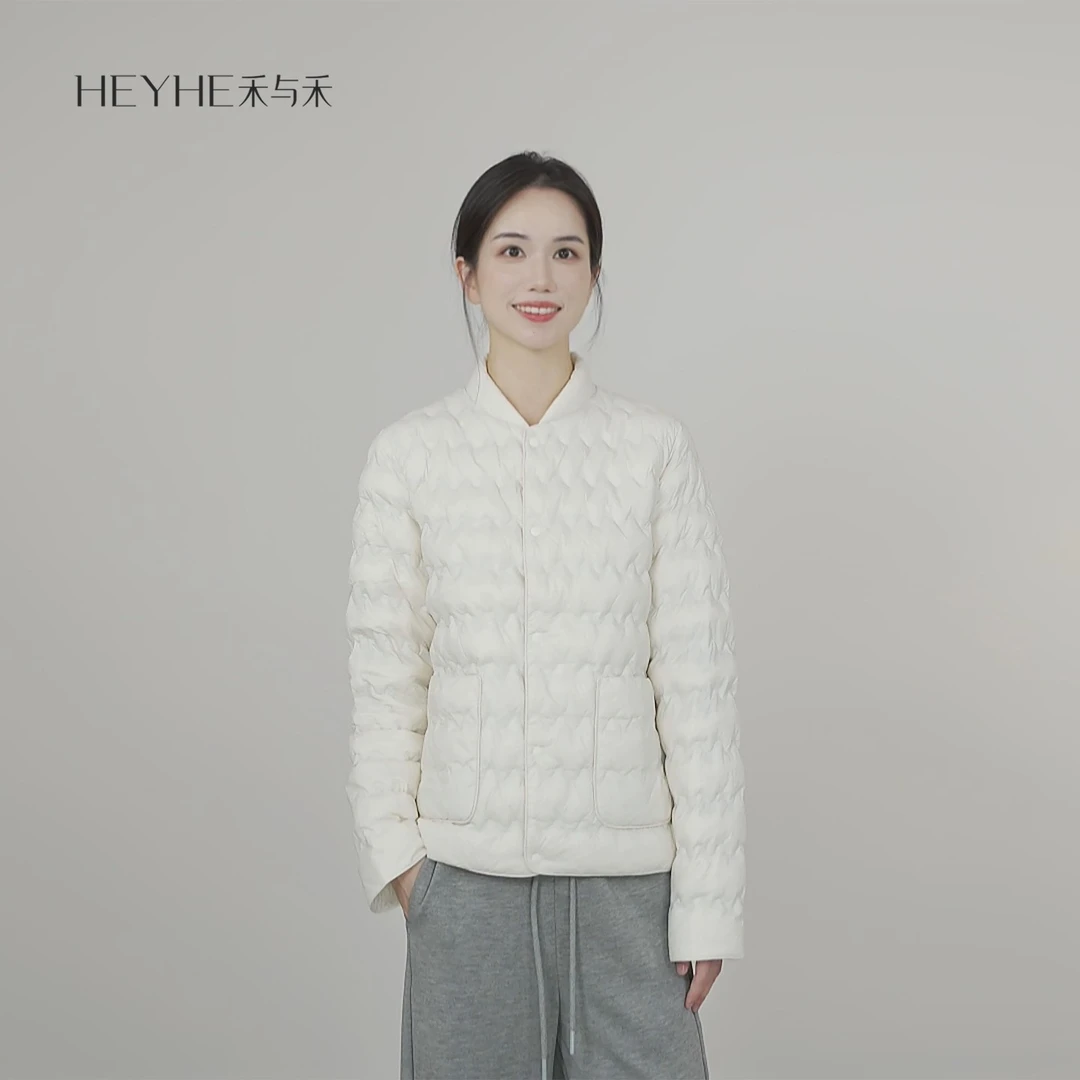 小禾【黑金羽绒】90新国标鸭绒石墨烯速热抗菌防静电轻量短款羽绒服