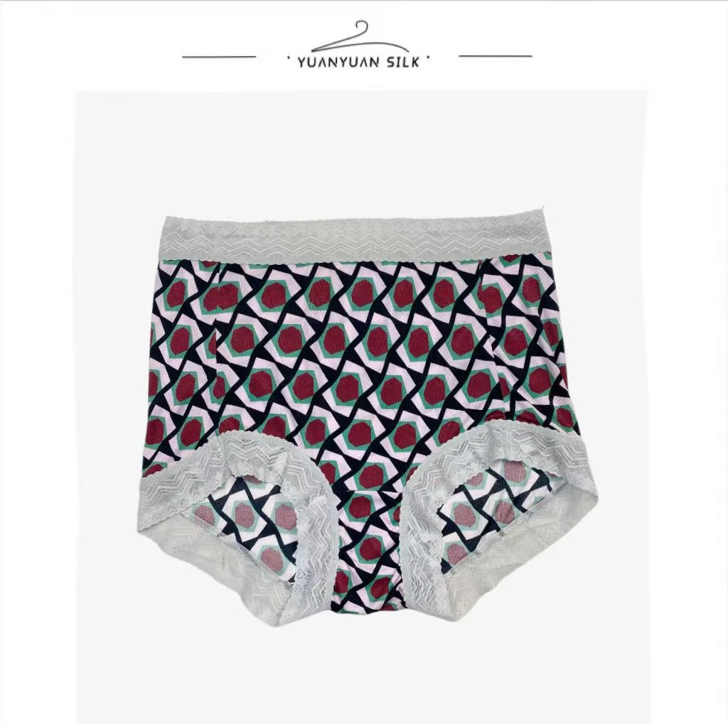 A 【不挑颜色三条装】100%蚕丝内裤女高腰无痕包臀三角短裤！n650-2