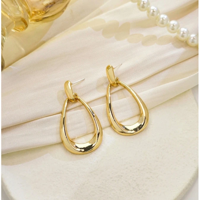 铜合金无非金属耳饰 铜合金第88 高端大气时尚简约百搭耳饰