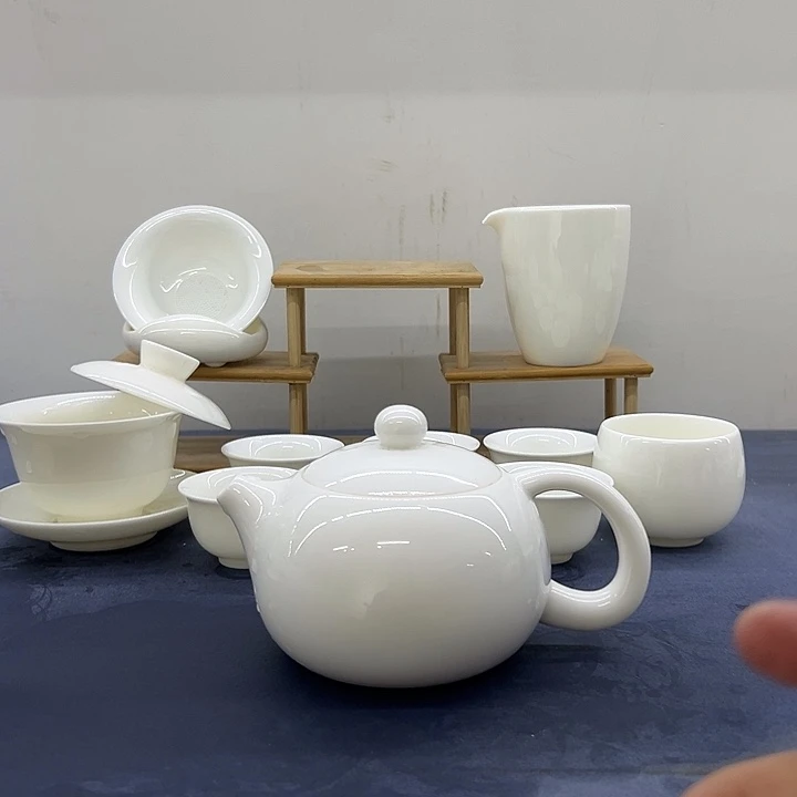德化白瓷300毫升大壶套装