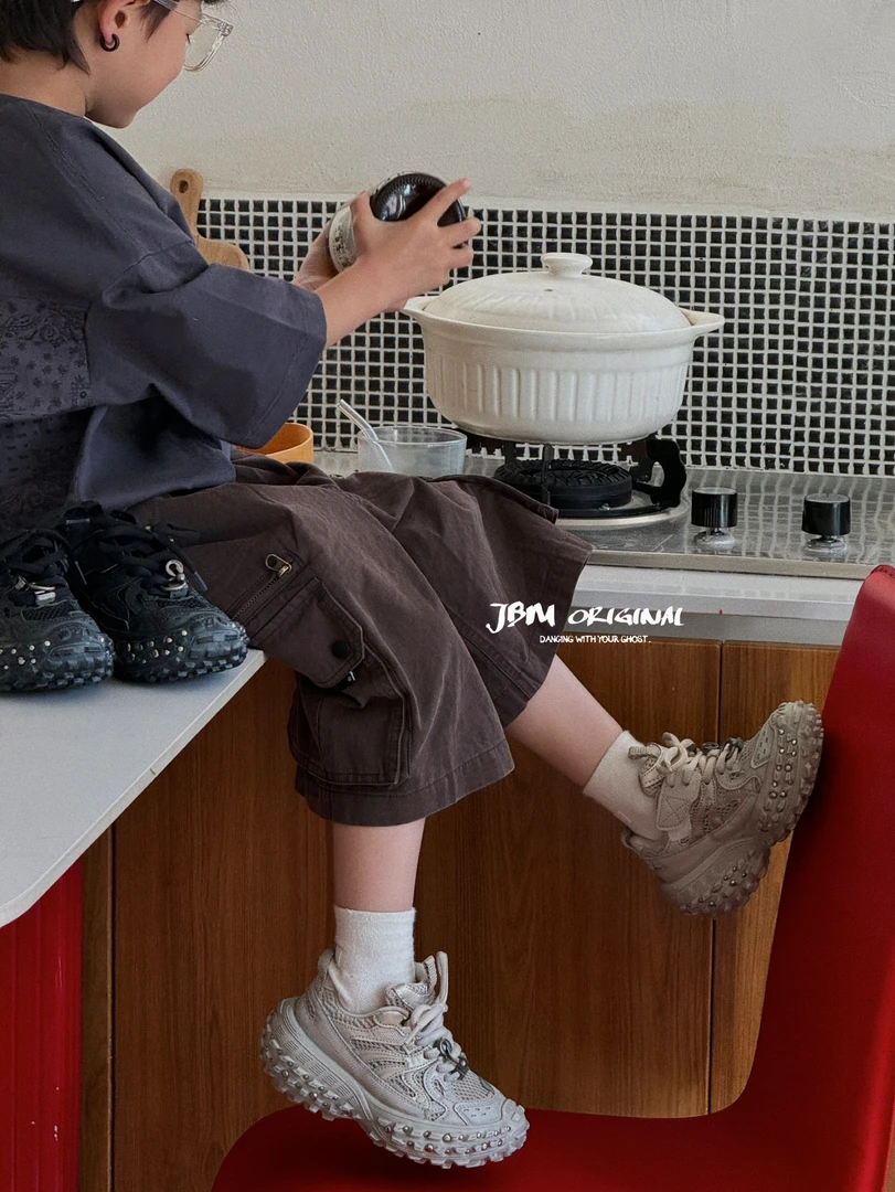 JBM新款儿童运动休闲鞋夏季单网百搭时尚舒适鞋巴家铆钉单网鞋