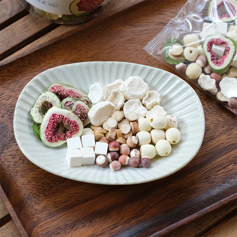 乐作｜加味四神汤  古老食方 山药茯苓芡实莲子无花果干五指毛桃