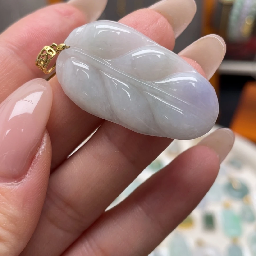 翡翠银S925镶嵌吊坠(不含链)