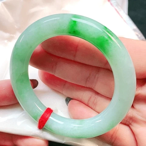 未镶嵌手镯翡翠圆条0006