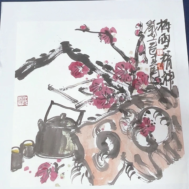 国画崔春刚国画字画中式34.34