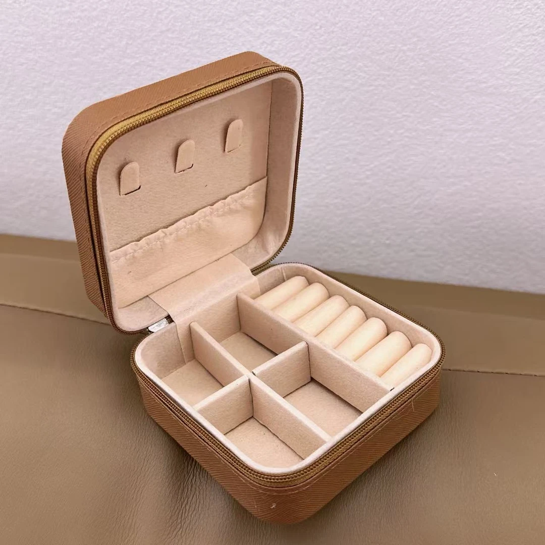 首饰盒/箱 精品时尚首饰盒饰品收藏盒（咖啡色）