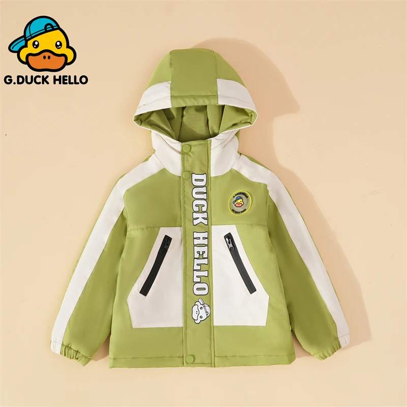 [小黄鸭棉衣]2025新款男女童保暖棉服秋冬儿童冬装加绒加厚棉衣