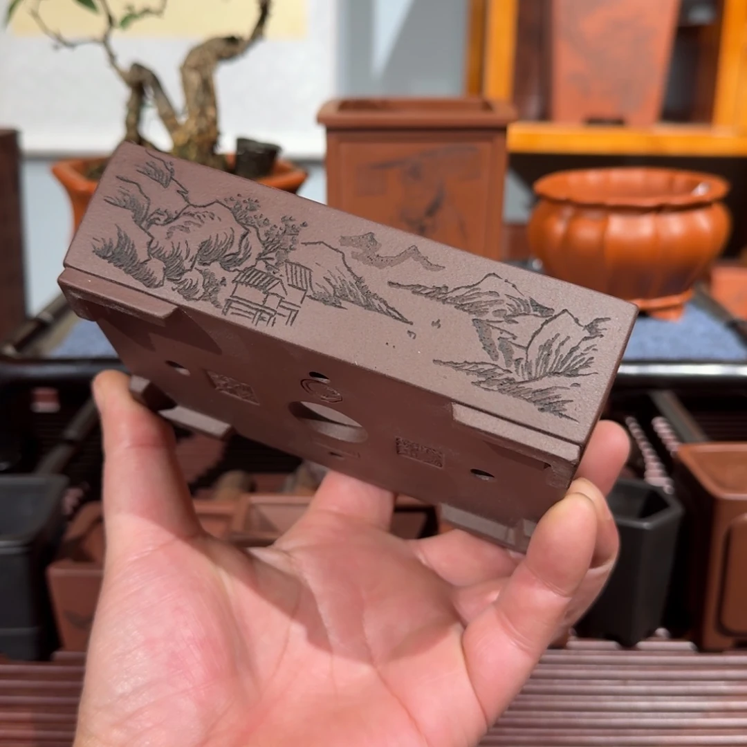 用***雨花盆紫砂原矿紫泥