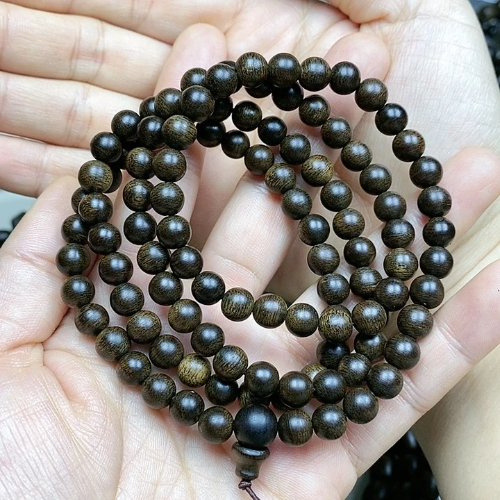 沉香手串三*越南芽庄白棋楠