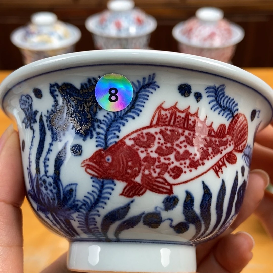 手绘现代茶具非古董