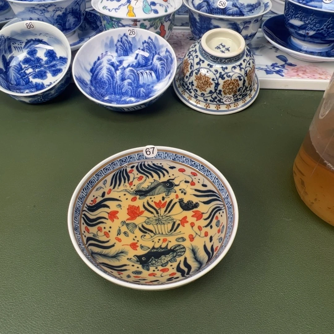 景德镇纯手工纯手绘茶具木木67