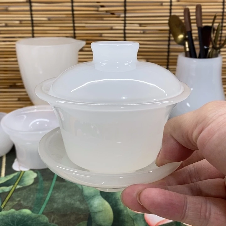 手工艺品琉璃福利款盖碗