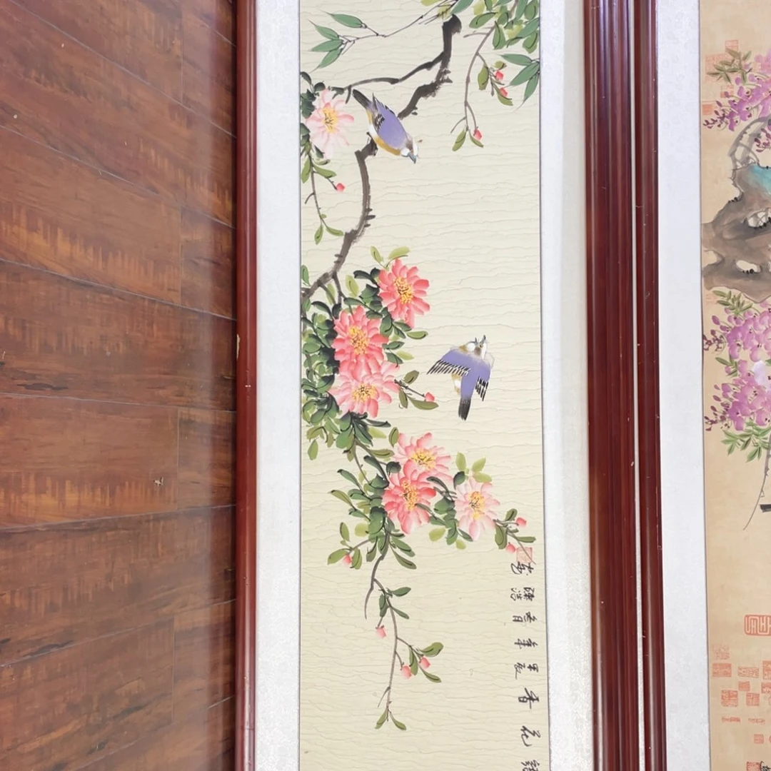 国画带框尺寸48*163厘米