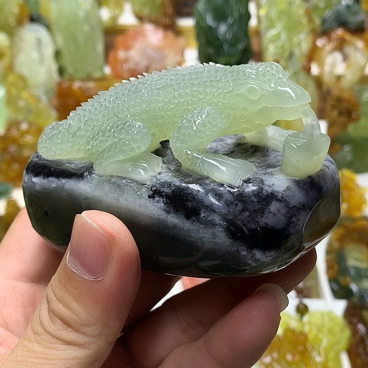 蛇纹石玉未镶嵌珠宝半成品