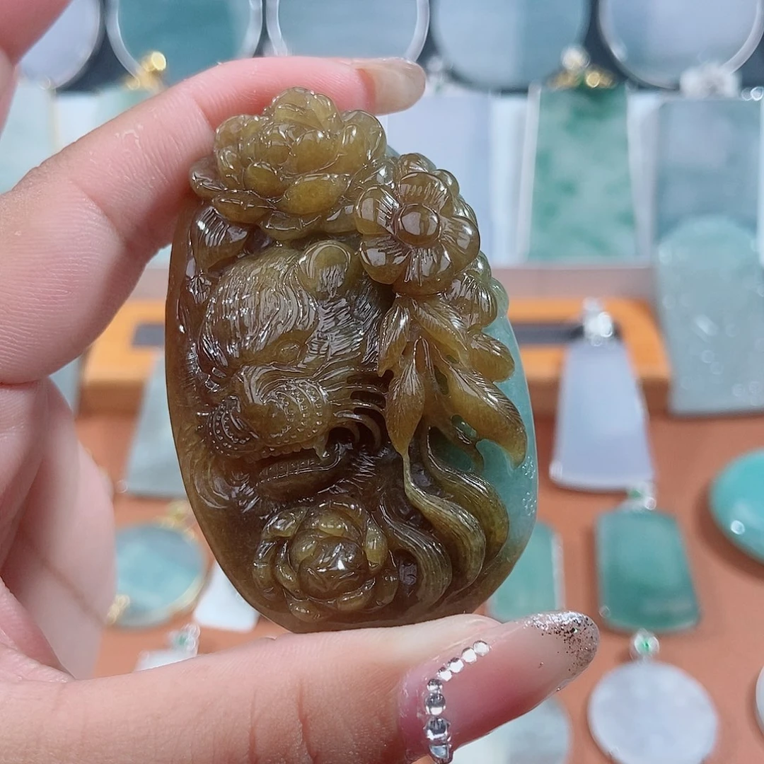 翡翠未镶嵌吊坠(不含链)