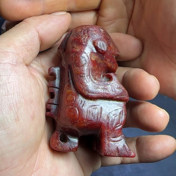 玄***一和田玉未镶嵌挂件