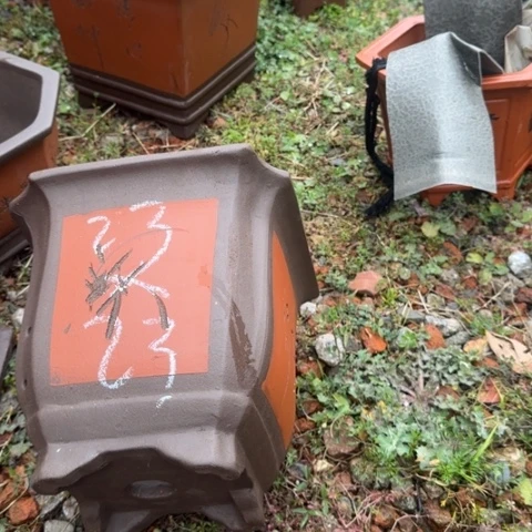 红陶紫砂花盆盆景盆栽