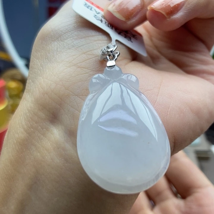 翡翠银S925镶嵌颈饰吊坠68