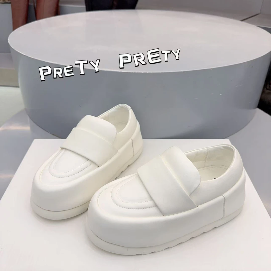 现货B1｜真皮羊里垫厚底设计师款女鞋｜半码拍小｜591-3