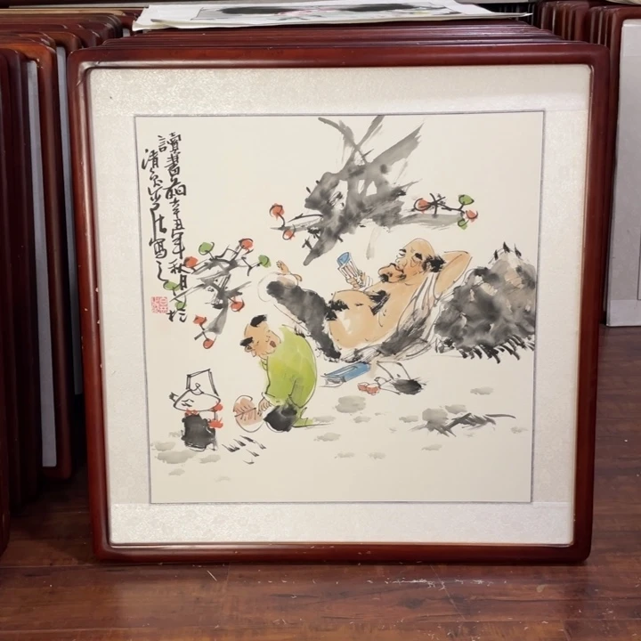 国画带框尺寸63*63厘米
