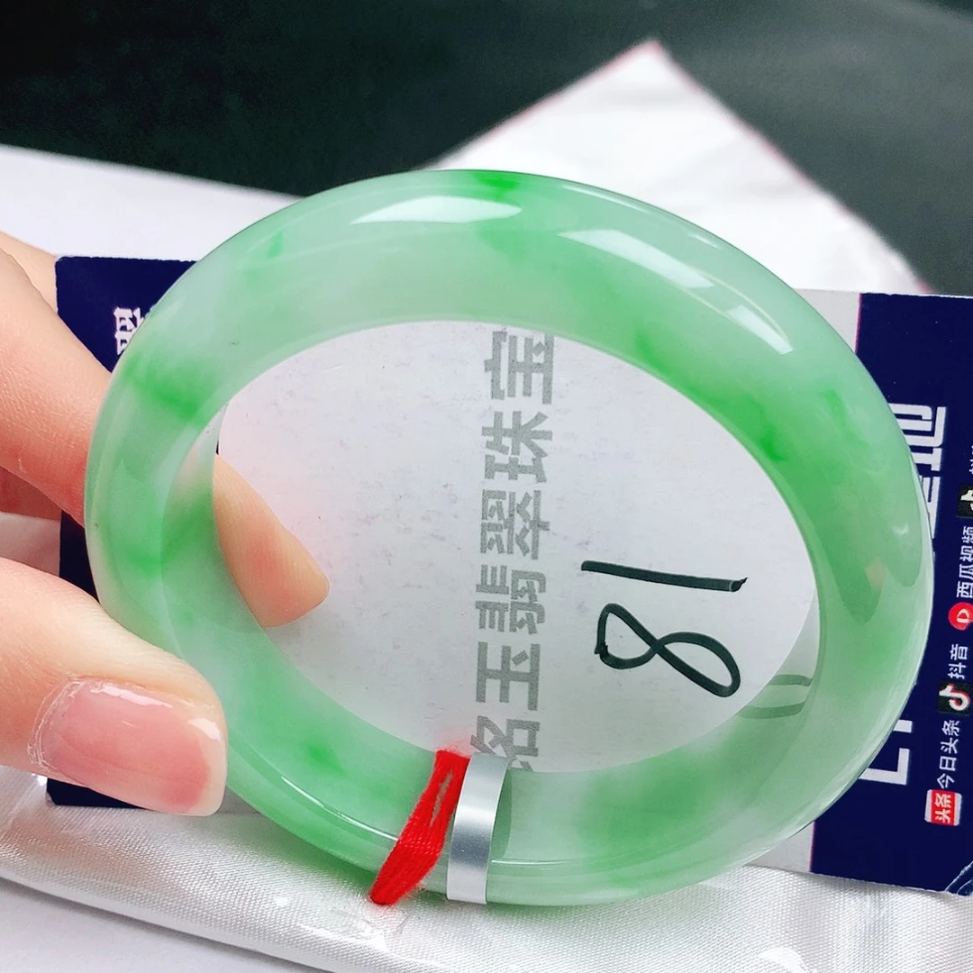 翡翠未镶嵌手镯缅甸天然a货翡翠手镯