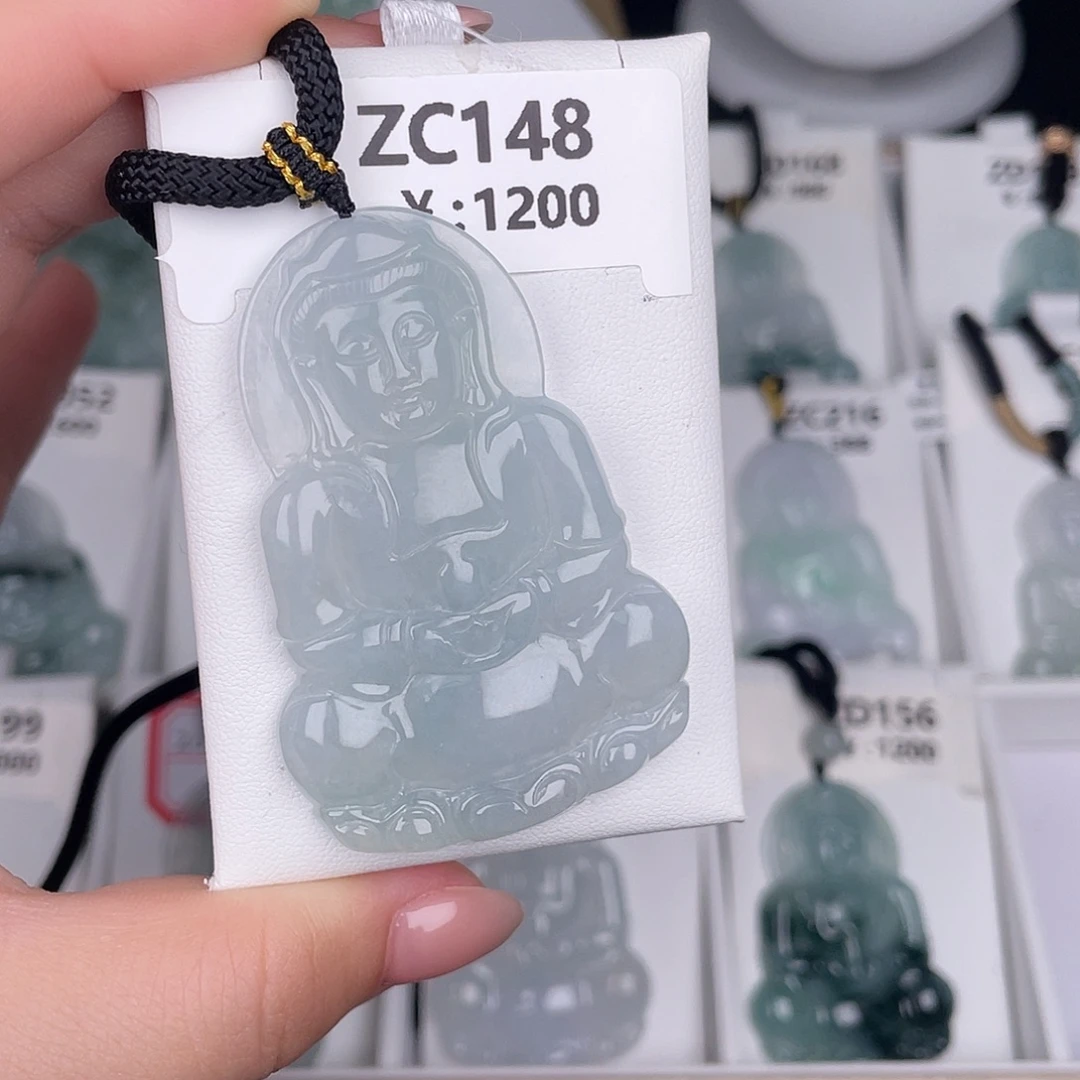 翡翠未镶嵌颈饰zc148