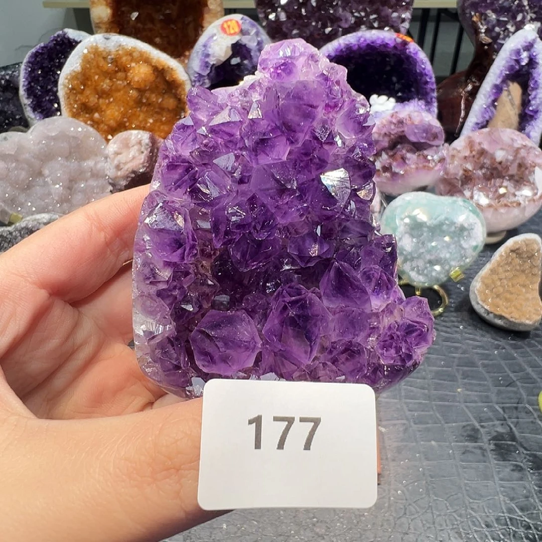 珠宝半成品未镶嵌紫晶