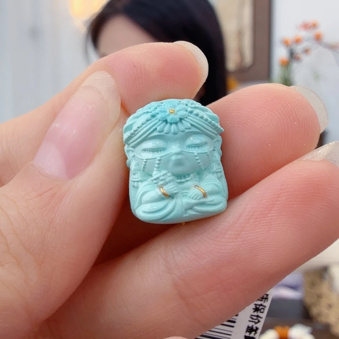 木***u绿松石未镶嵌珠宝半成品