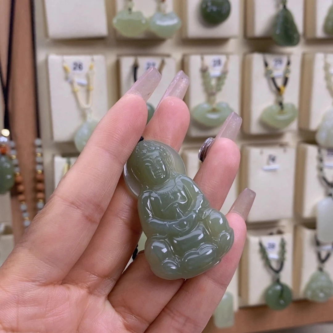 亭***和田玉未镶嵌颈饰