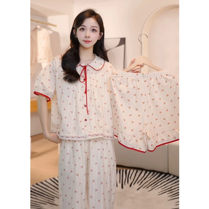 【清货福利】春秋夏季短袖宽松睡衣女夏季家居服集合链接