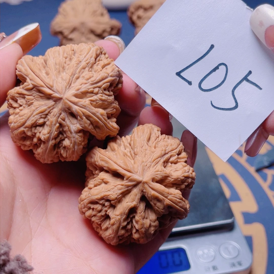 文玩核桃把件粗筋45