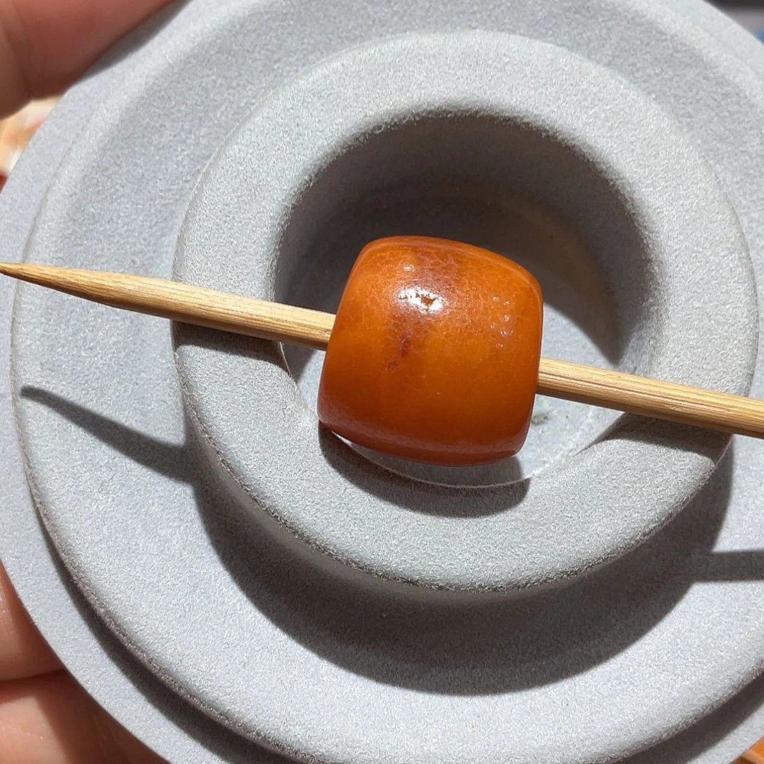 未镶嵌颈饰蜜蜡老蜜蜡马蹄珠直径18.5