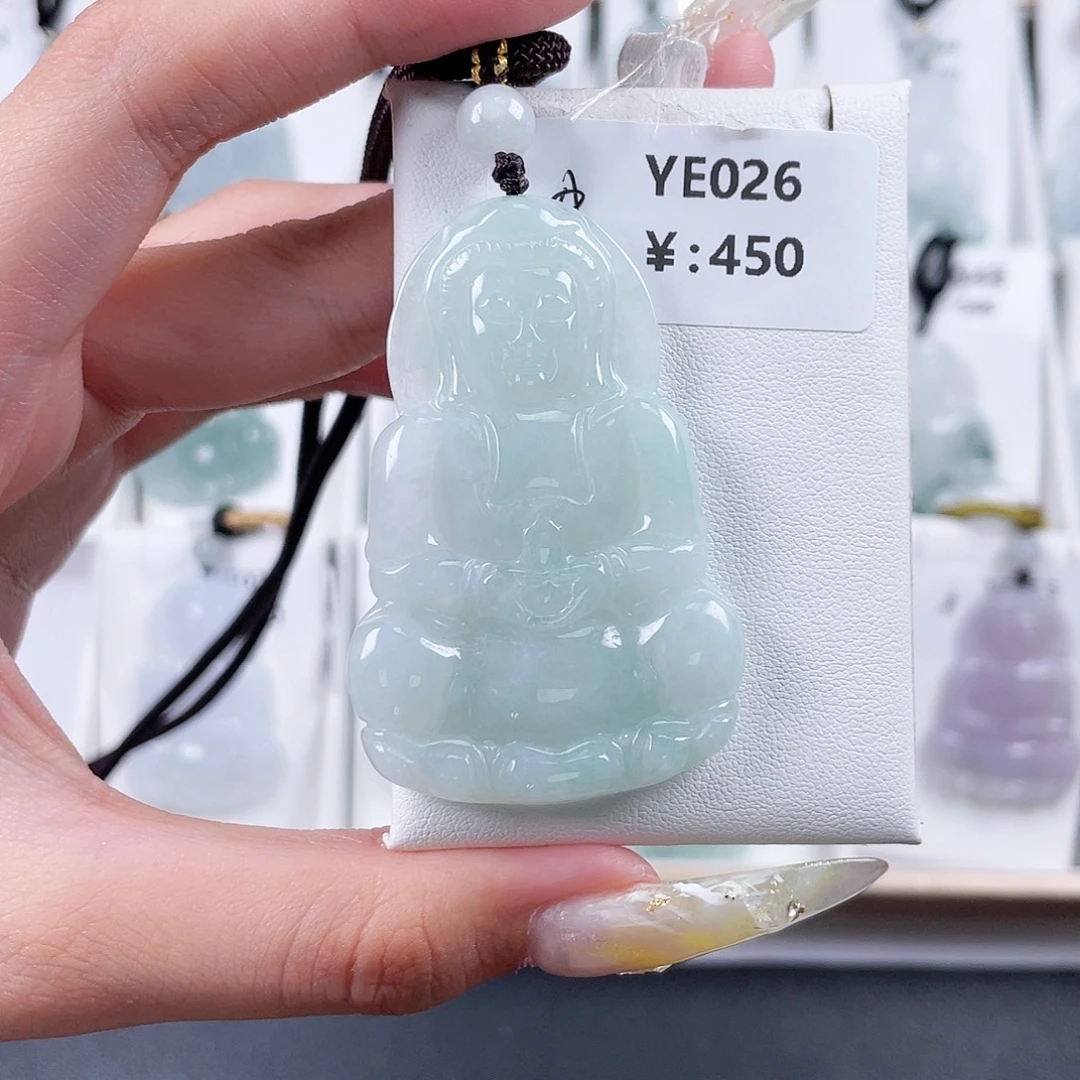 翡翠未镶嵌颈饰YE026