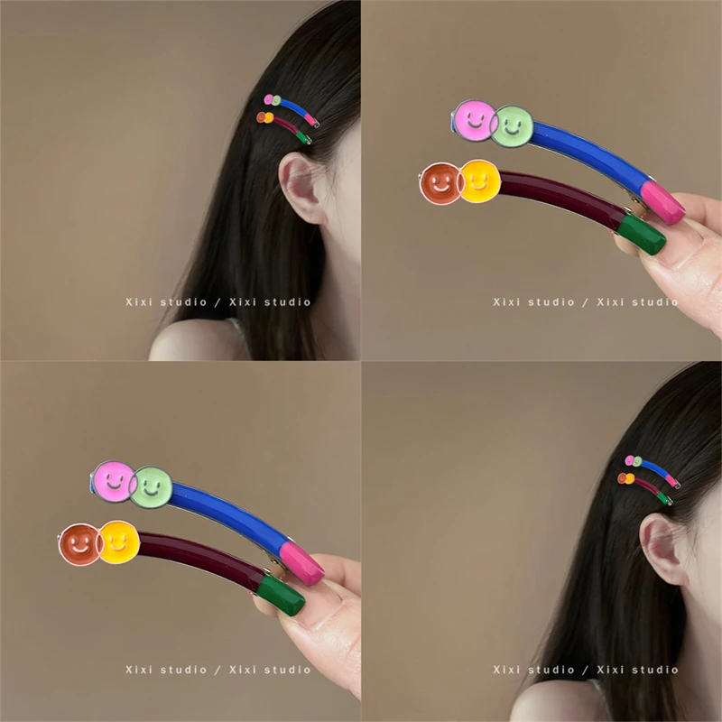 2025春夏新款多巴胺发夹高级感鸭嘴夹百搭侧边夹韩系ins甜酷头饰~