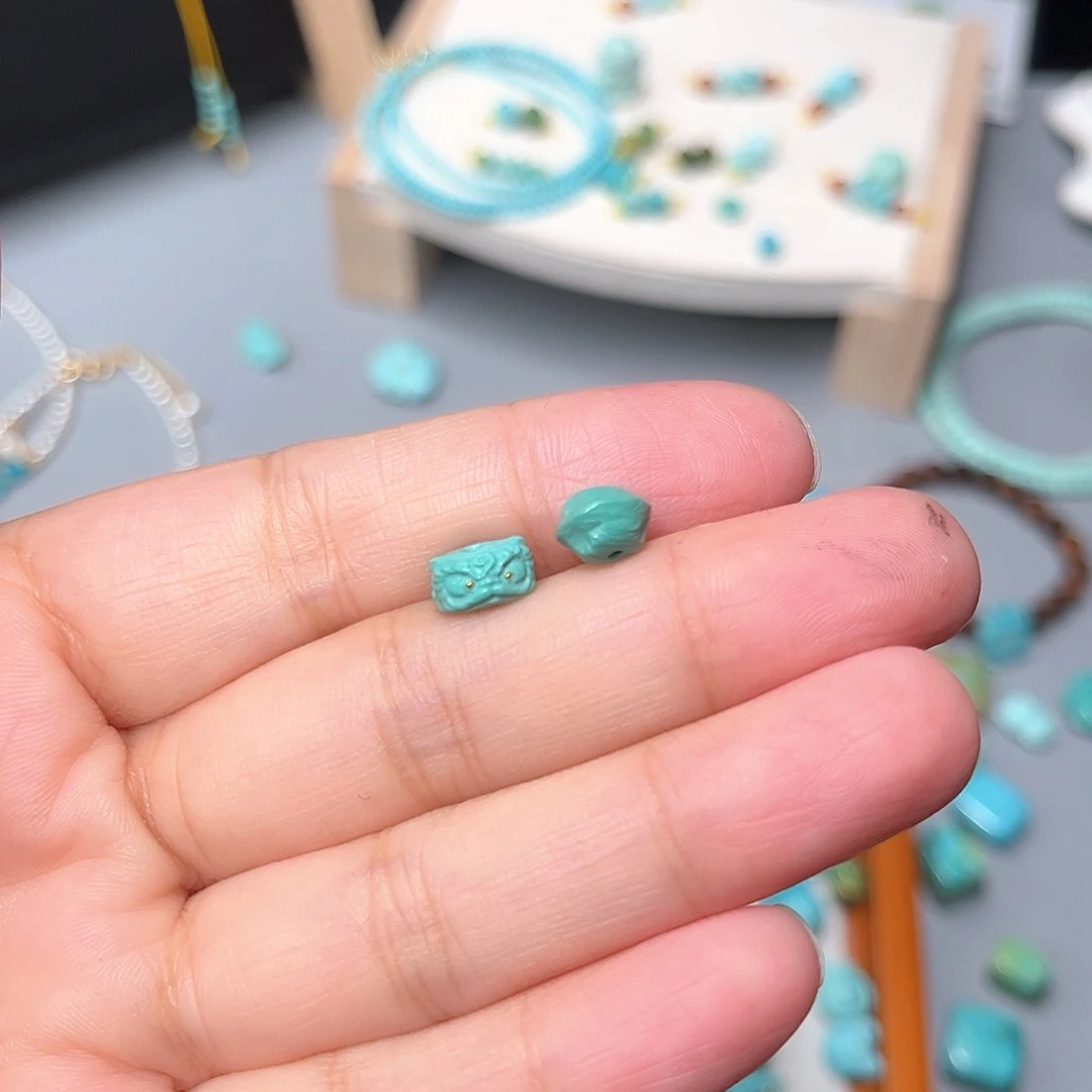c***l未镶嵌绿松石珠宝半成品