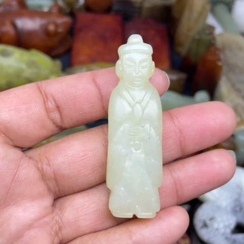 蛇纹石玉未镶嵌颈饰11