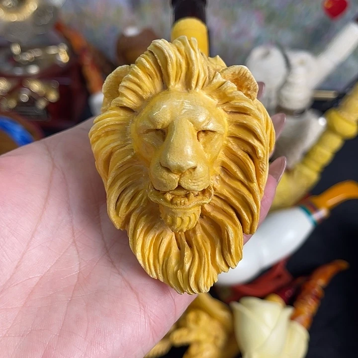 海泡石烟斗超大号狮子555