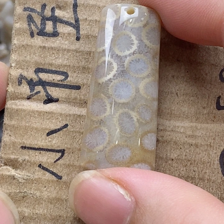 颈饰未镶嵌硅化珊瑚（珊瑚玉）s*浪