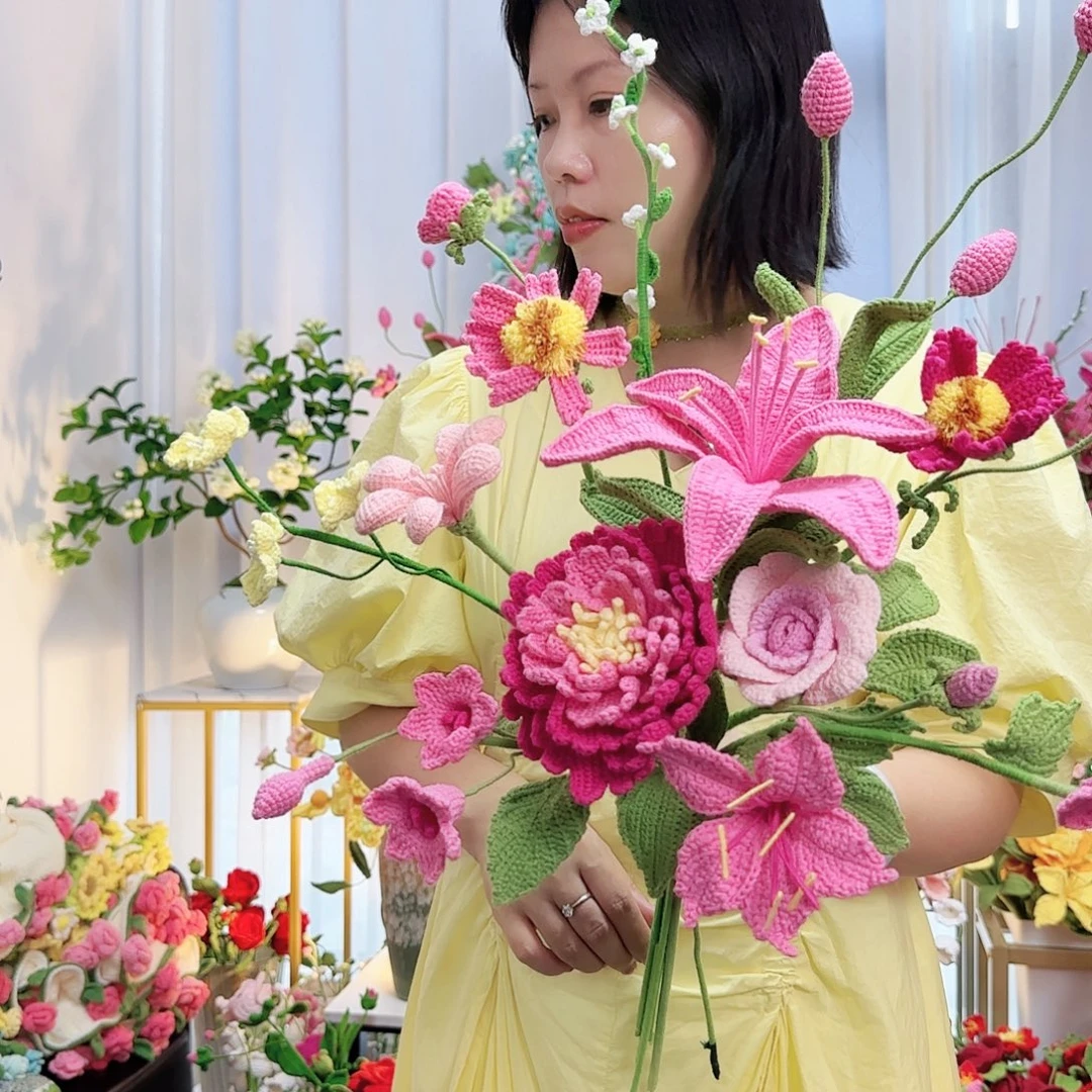 莱赛尔纤维棉手工花束包装花