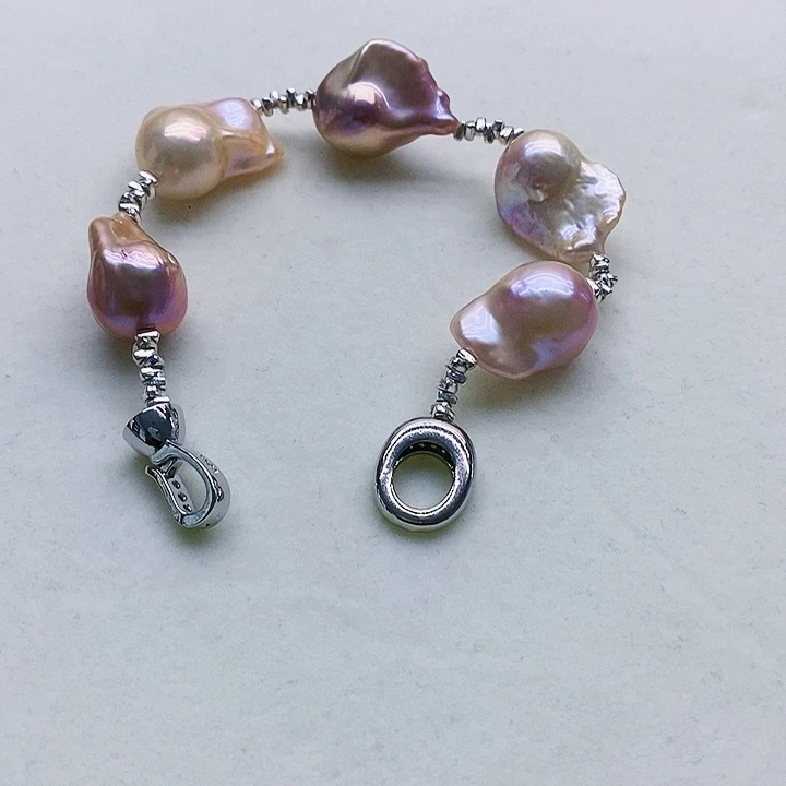 银S925镶嵌淡水珍珠耳饰