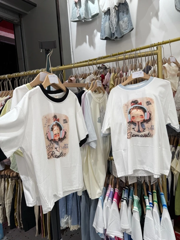 25047夏款女童中大童短袖