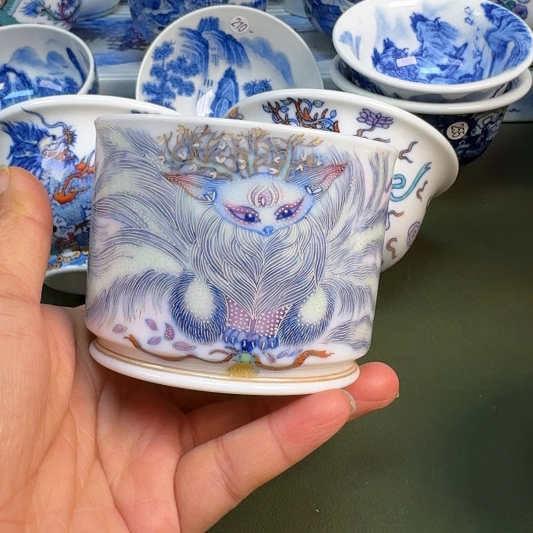 陶景德镇纯手绘茶具圆圆260