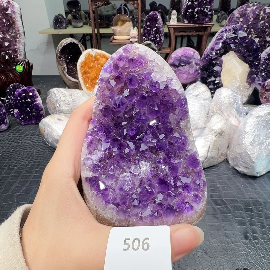 珠宝半成品未镶嵌紫晶