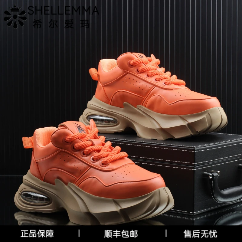 希尔爱玛干净感痞帅男鞋高级感男鞋新款夏季厚底增高老爹鞋男款百