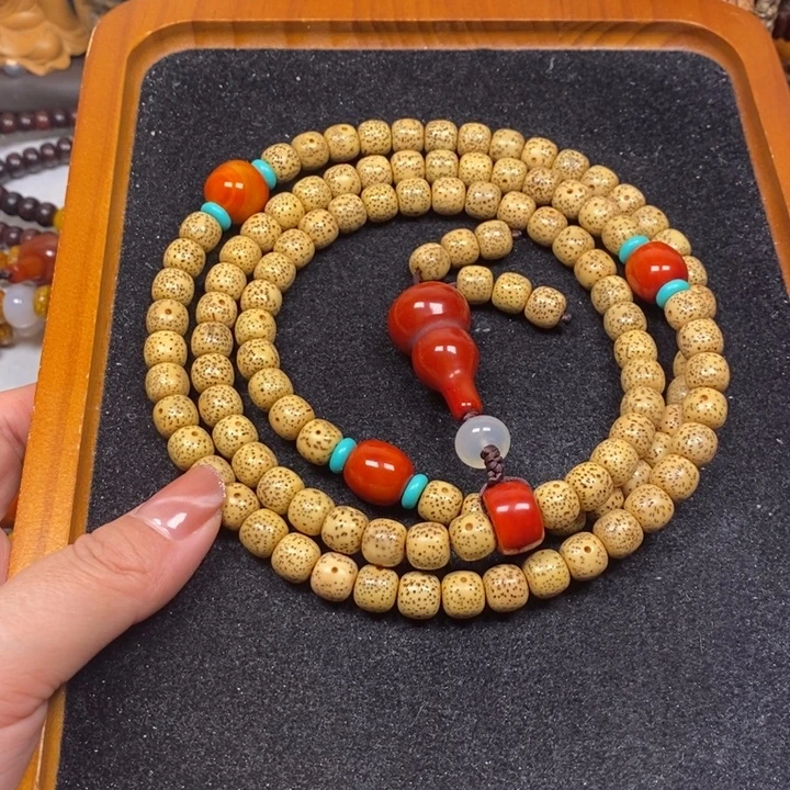 吊坠星月菩提黄金籽9.5