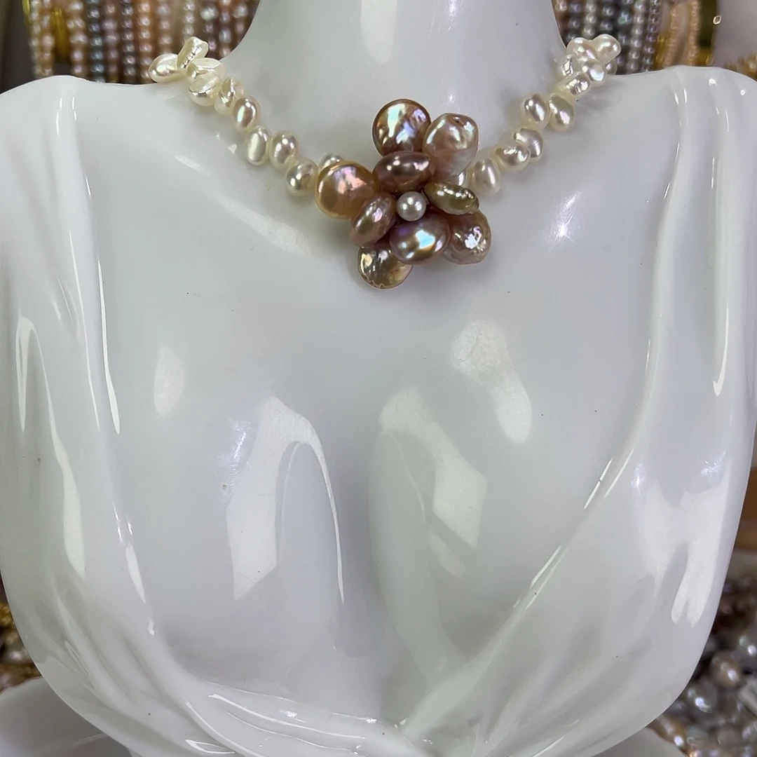 钛钢手绳淡水珍珠