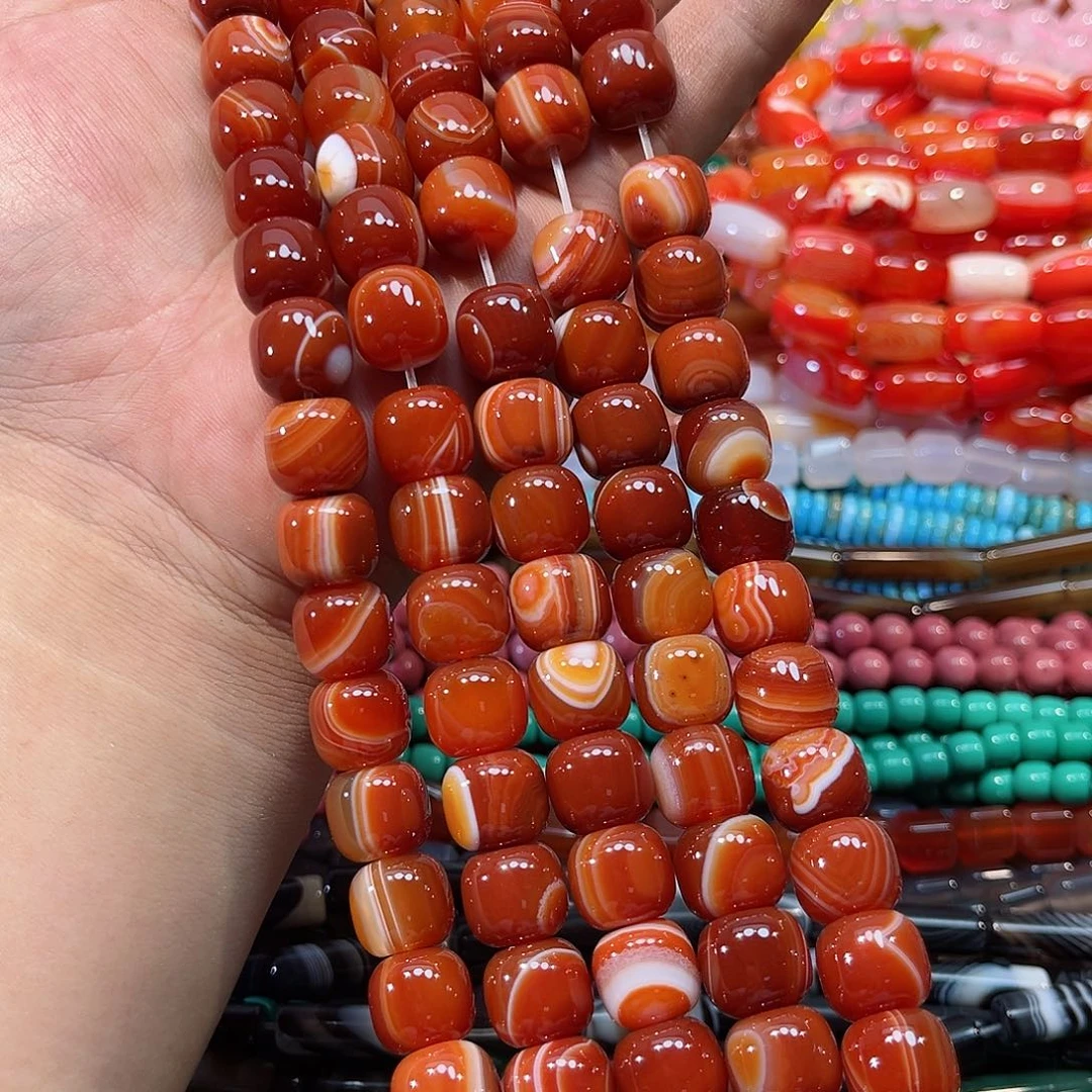 玛瑙/玉髓合金珠宝半成品玛瑙一条12.5mm