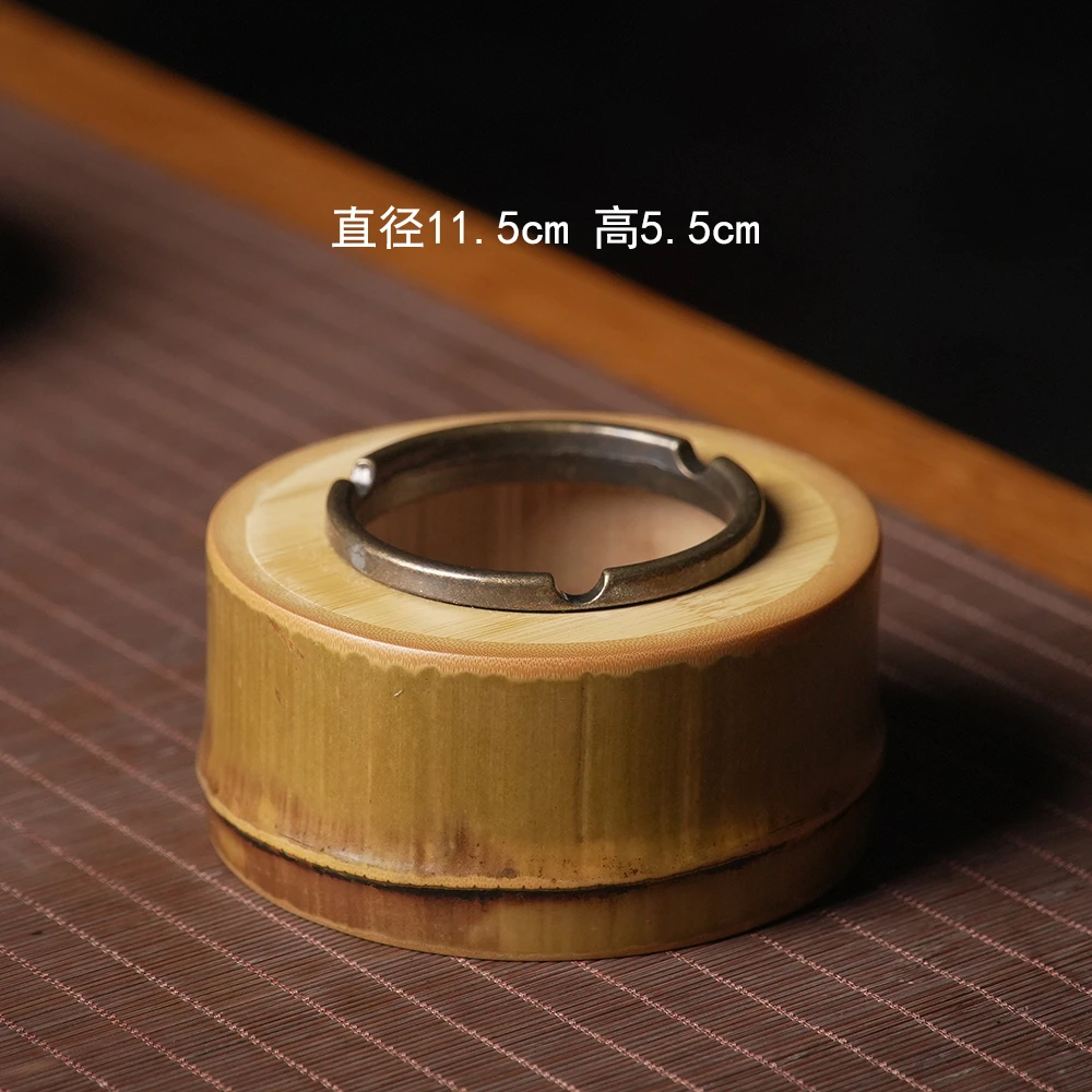 【竹节】竹筒烟灰缸办公室家用创意多功能竹制烟缸